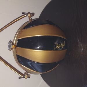 YSL Black and Gold Striped Handbag
